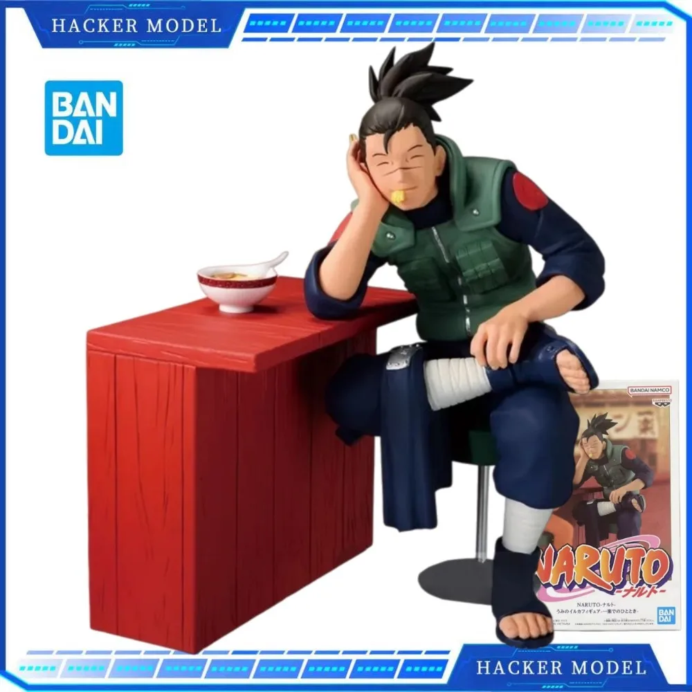 

Bandai Banpresto Naruto Umino Iruka‌ Ichiraku Ramen Figure Anime Character Model Toy Desktop Ornament Collectible Birthday Gift