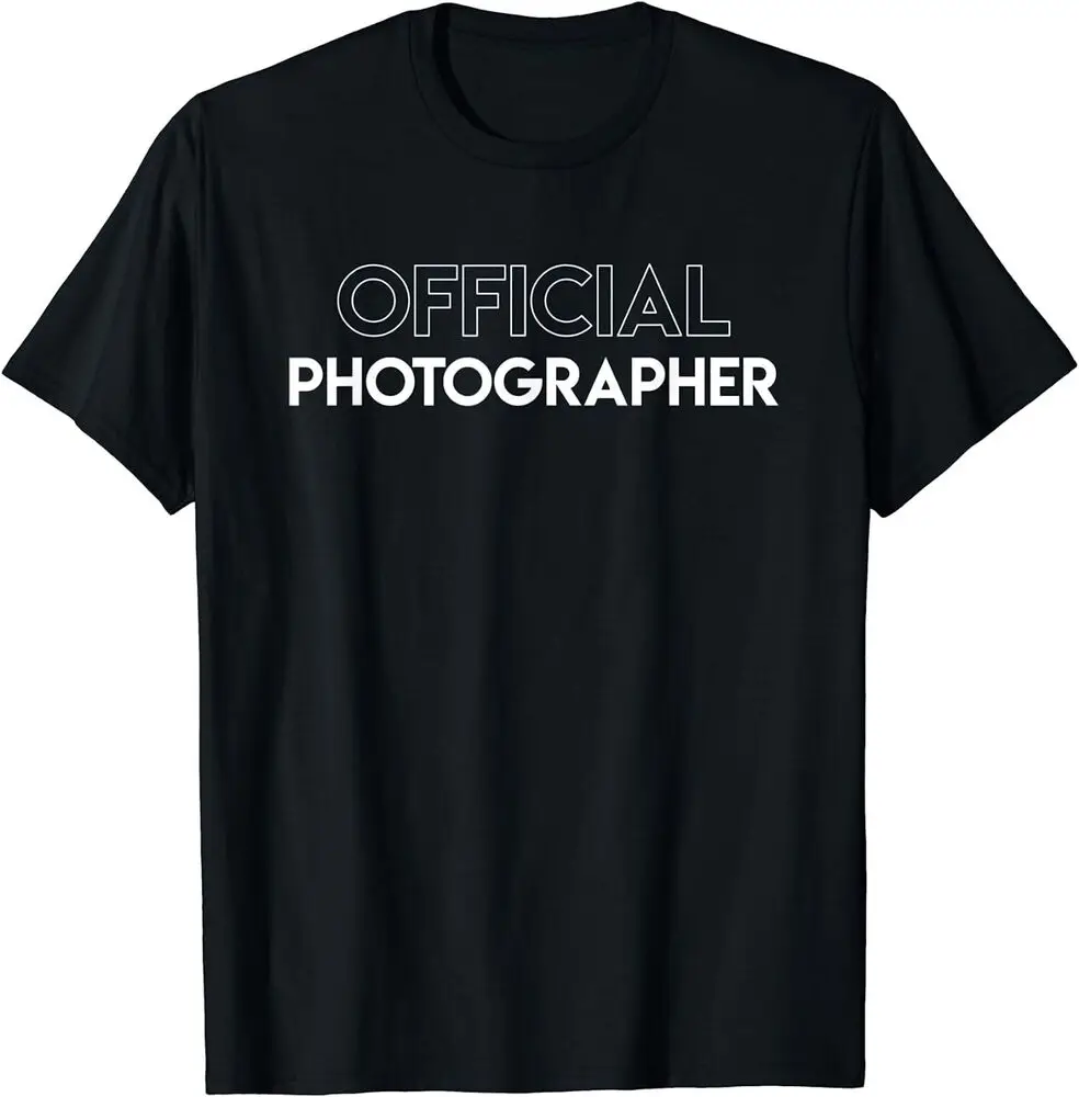 Official Photographer Event Photography T-Shirt For Men Clothing Women Short Sleeve Tees Y2K Tops New Arrival Unisex Summer