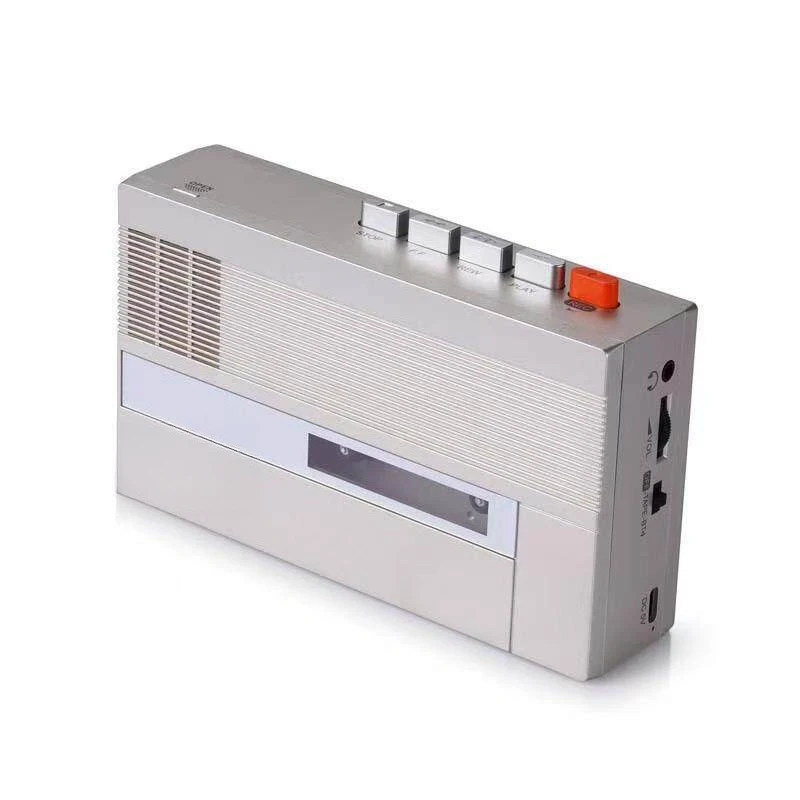 Retro Tape Walkman Player Cassette Player Recording Bluetooth Connection External Speaker English Learning