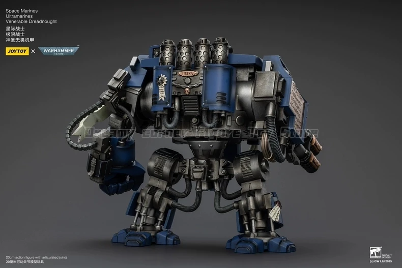 

【Доставка в течение 24 часов】Фигурка JOYTOY Warhammer 40K Space Marines Ultramarines Venerable Dreadnought 1/18, игрушка-фигурка