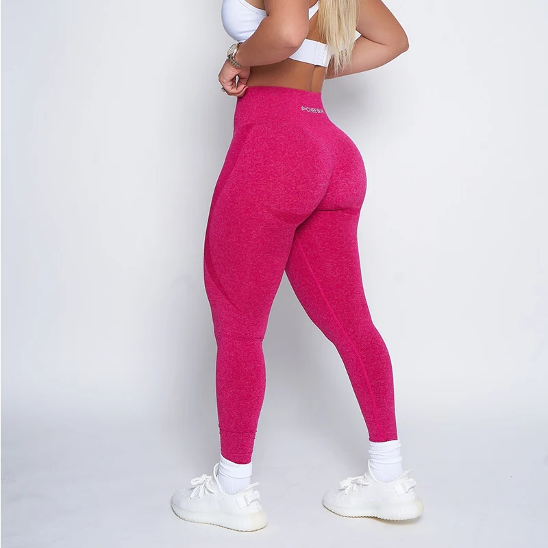 2023 Women BUM Leggings Pchee Gym Women High Waist Seamless Tights Push Up Yoga Pants Sports Casual Fitness Gym Pants