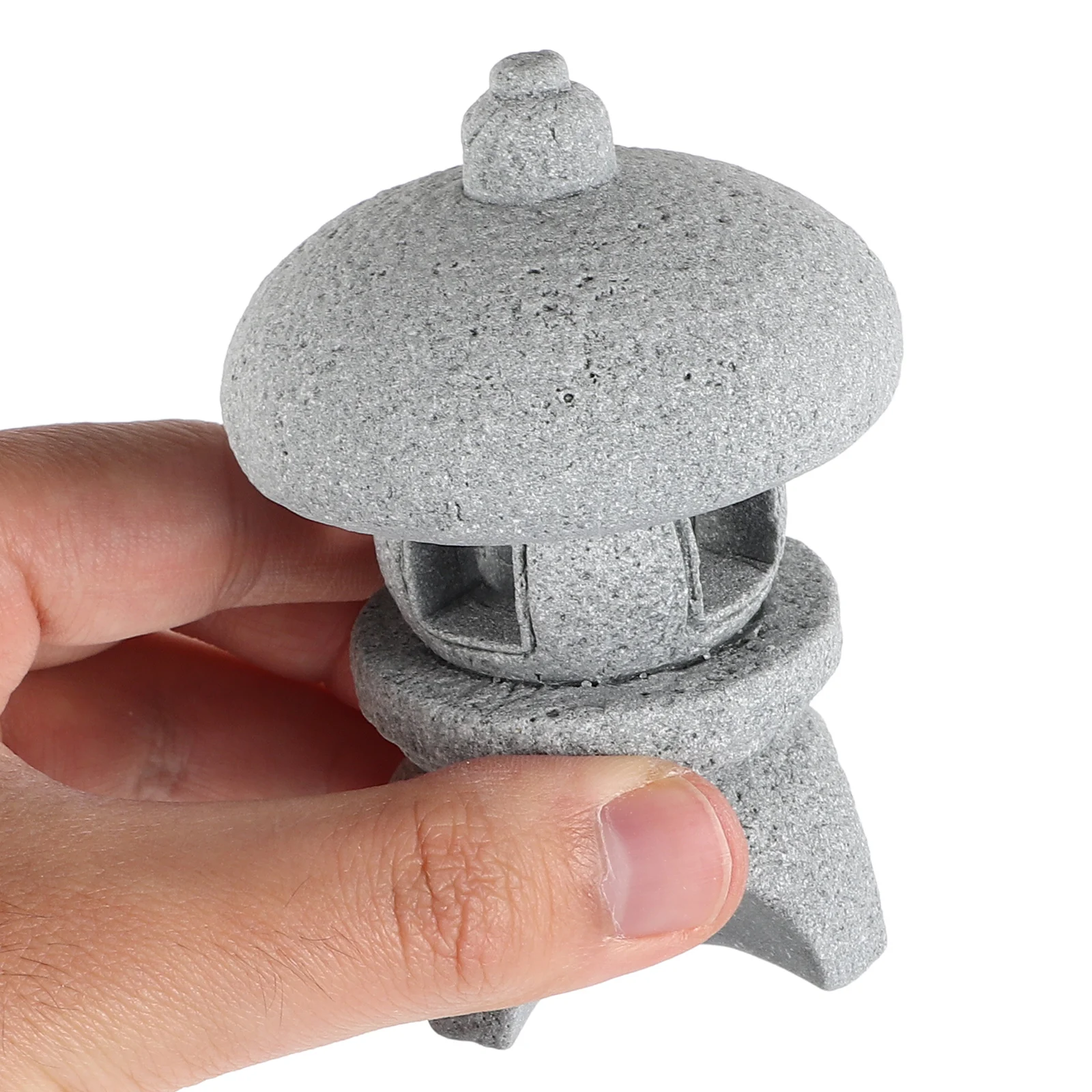

Lantern Stone Statue Bluestone Powder Mini Pavilion Model Decoration Garden Fish Tank Micro Landscape Scenery Miniature