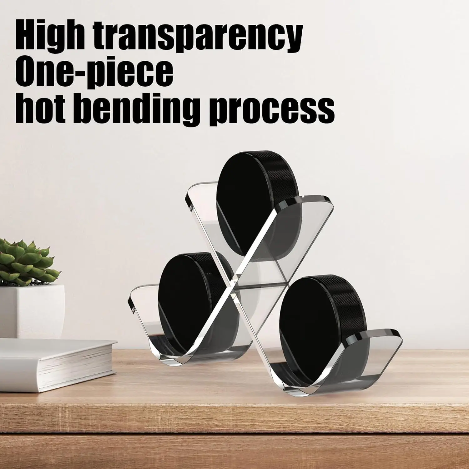 

Hockey Puck Display Stand Acrylic Ice Hockey Holder Storage Rack for Collectible Desktop Organizer Case Sports Decoration Gift