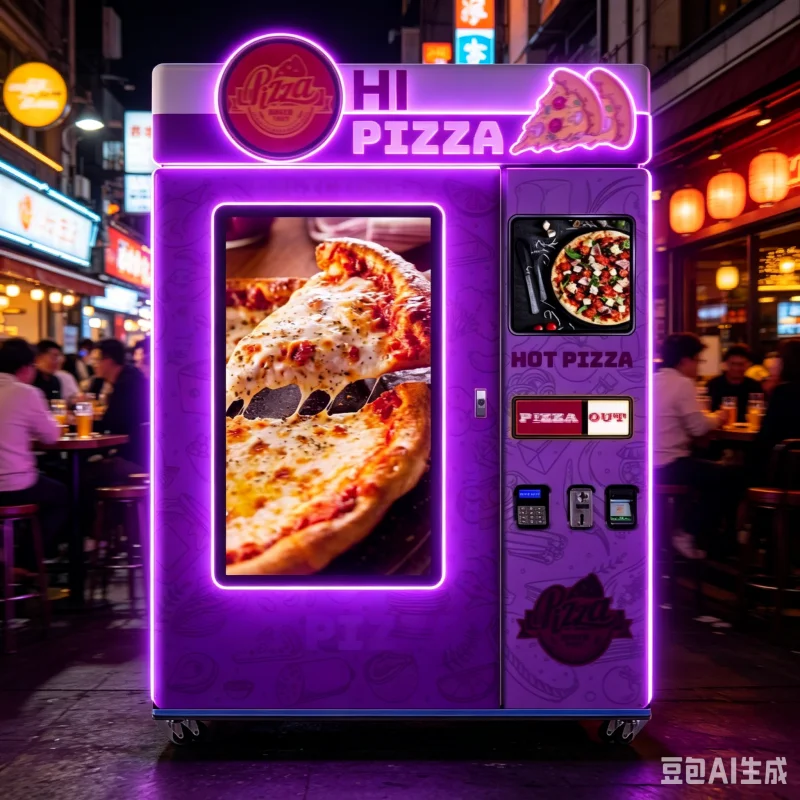 Buy Professional Automated Pizza Vending Machine With Cashless Payment Solutions High Quality Unmanned Retail Equipment