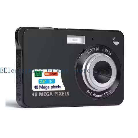 462B Compactly 48MP Digital Camera with Battery for Teens Easy to Use Camcorder
