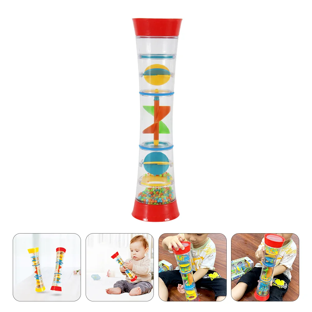 Toys for Toddlers Rainphone Grab Training Kids Cognitive Plaything Shaker Rotating Red Baby