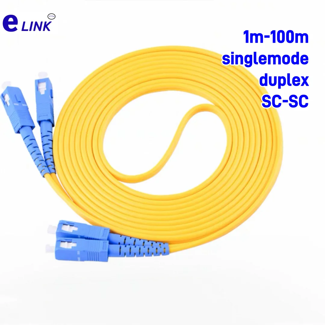 оптоволоконный патч-корд SC-SC Duplex Одномодовый 10 м 20 м 30 м 50 м 100 м SM SC 3 мм 2 мм кабель оптоволоконная перемычка бесплатная доставка FTTHELINK
