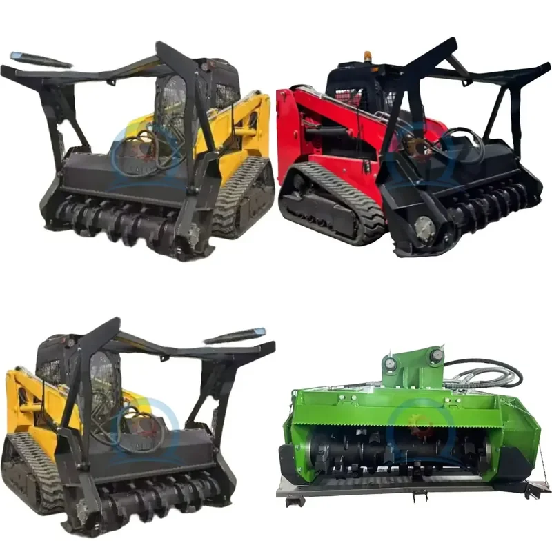 2026 CE Hot Sale Famous Forestry 100hp Track Skid Steer Loader Wheel Skid Steer Loader With Track Mulcher