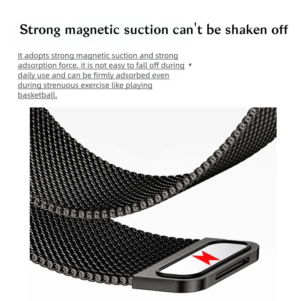 Cinturino milanese in acciaio inossidabile con fibbia magnetica per Honor Watch Fit Vitality/Elegant Edition Cinturino per orologio sportivo alla moda