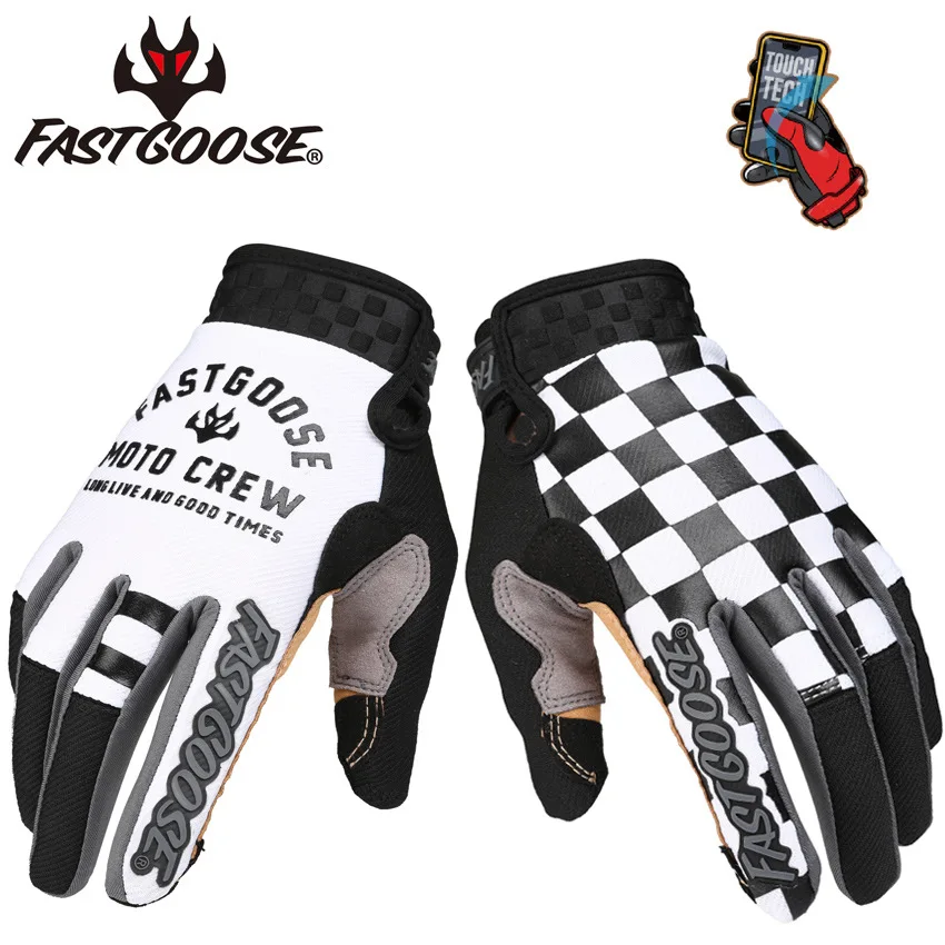 Fastgoose Motocross MX Sport Gloves Retro Rider Motorcycle Mountain Bike BMX DH MTB Cycling Riding Gloves