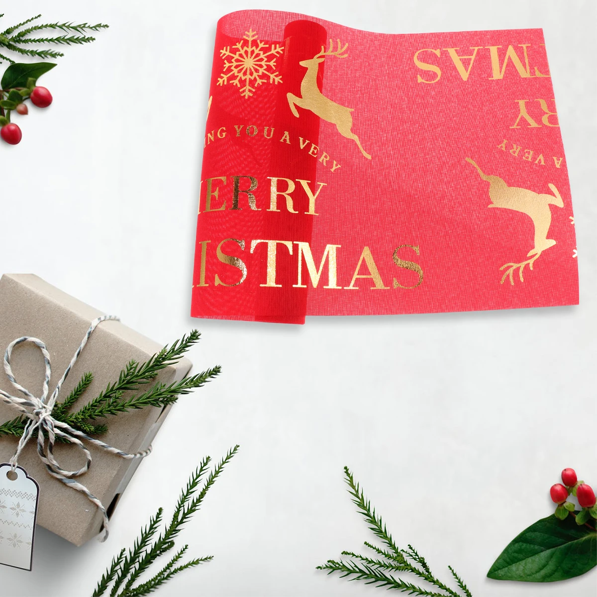 

Bronzing Tablecloth Washable Runner Christmas Covers Cloths Fabric for Tablecloths