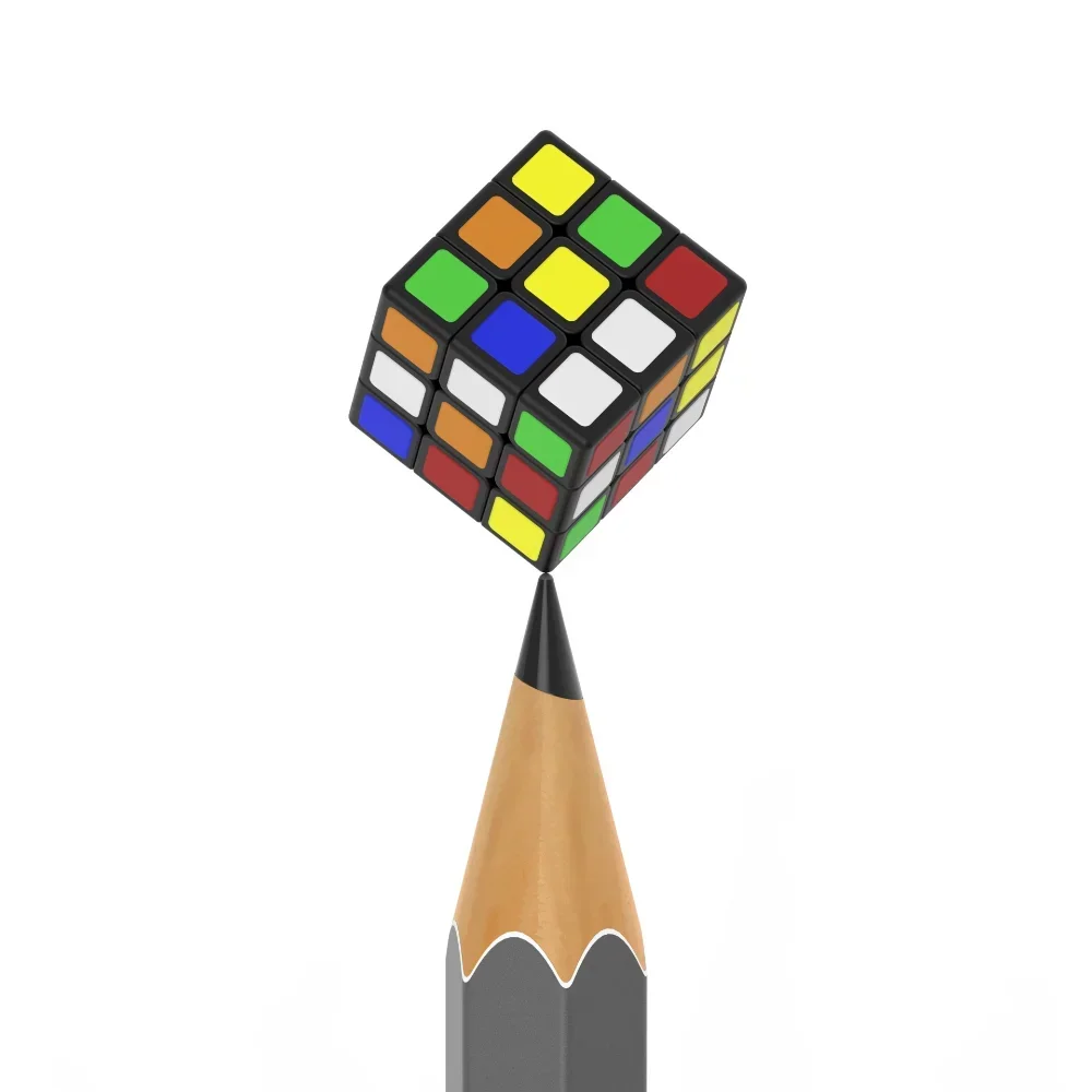 Kostka Rubika Trzeciego Rzędu 1CM Mini Magiczna Kostka Edukacyjna Puzzle EDC Antystresowa Zabawka Biurkowa Dla Dzieci i Dorosłych