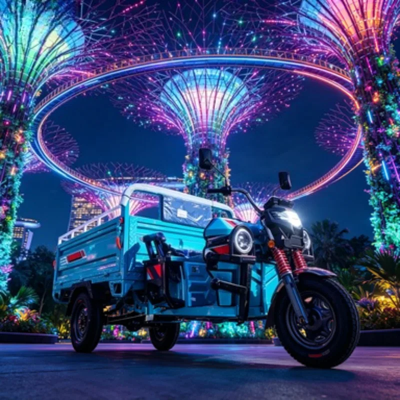 72V 1200W Electric Cargo Tricycle Open Body 800kg Capacity 3 Wheel for Warehouse Logistics and Farm Transport Sale