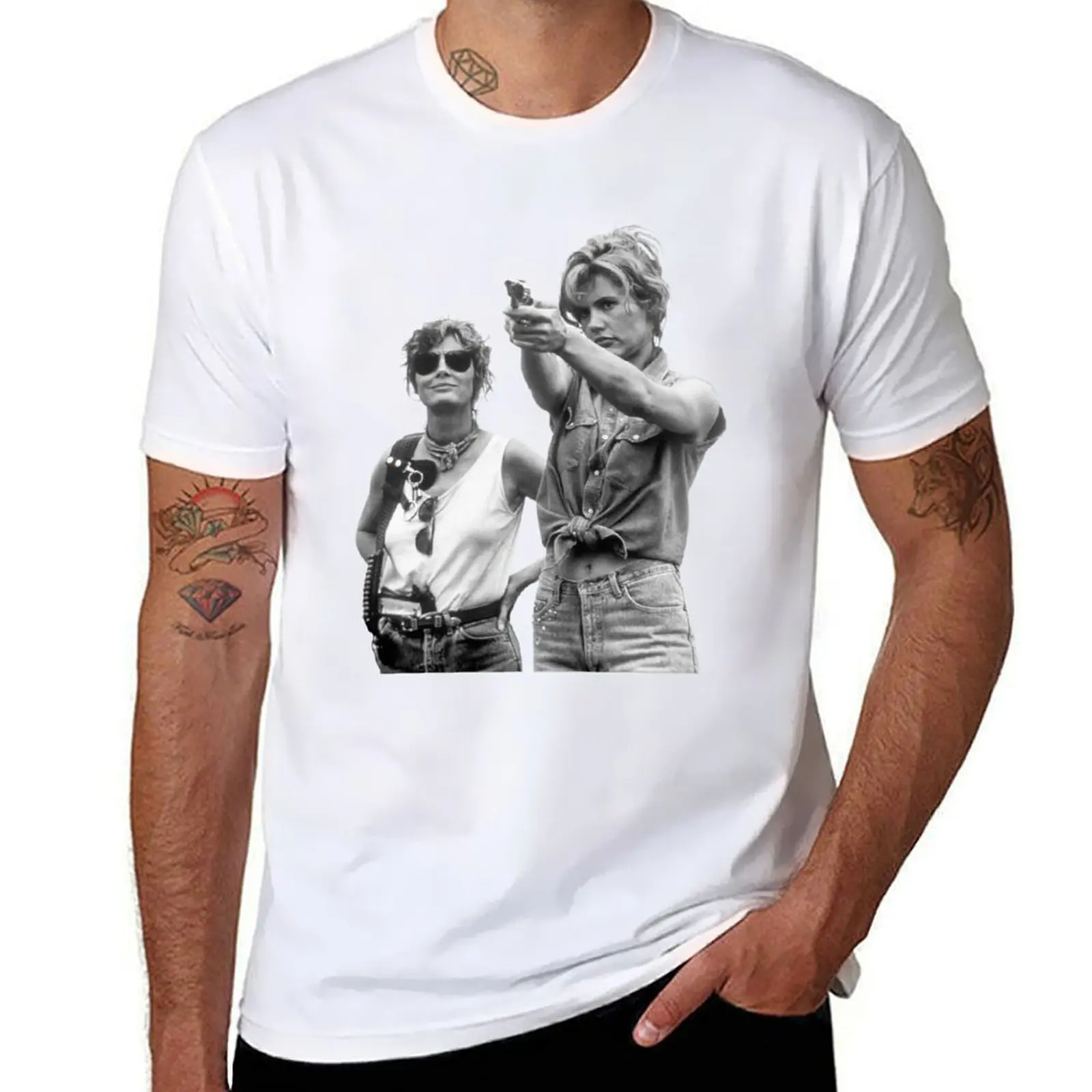 Thelma and Louise t shirt movie geena davis susan sarandon T-Shirt Louboutins korean fashion summer clothes t shirts for men