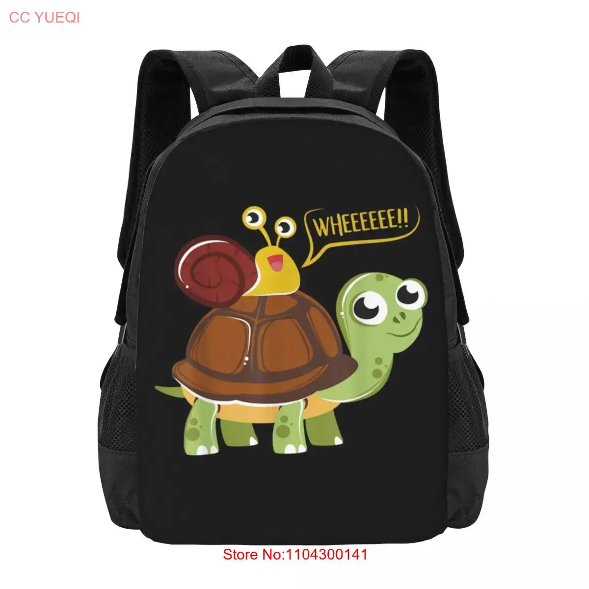 Snail Riding A Turtle Supersonic Animal Lovers Des  Collaboration Backpack Large Capacity Cute Foldable  Clothes Backpacks