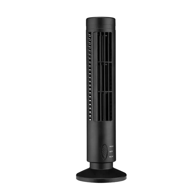 Everbright Store USB Desktop Tower Bladeless Electric Fan Creative Desktop Tower Fan