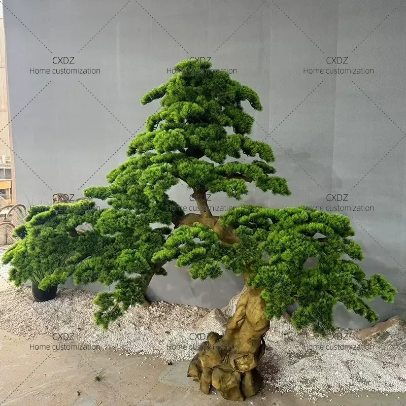 Simulated Welcome Pine Arhat Black Pine Dead Wood Landscaping Decoration Fake Pine New Chinese Style Green Plant Decorative