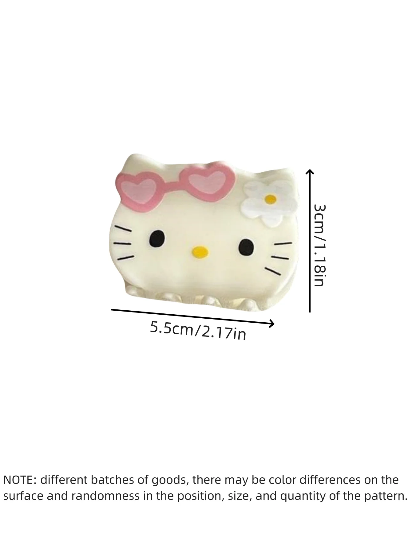 1 szt. Akrylowy klips do włosów Sanrio Hello Kitty Melody, urocze akcesoria do włosów z kreskówek, modne ozdoby do włosów