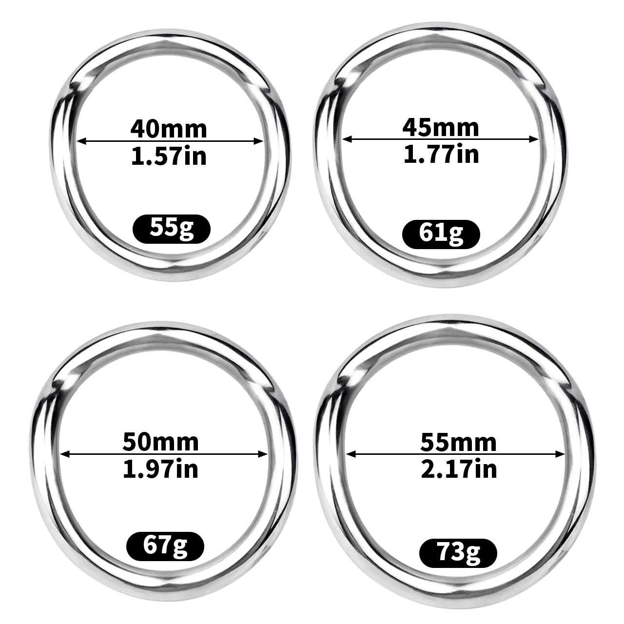 LEZEE Irregular Cockrings Metal Semen Lock Ring BDSM Penis Rings Cock Enhancer Pleasure Scrotal Ring Ejaculation Delay Sex Toys