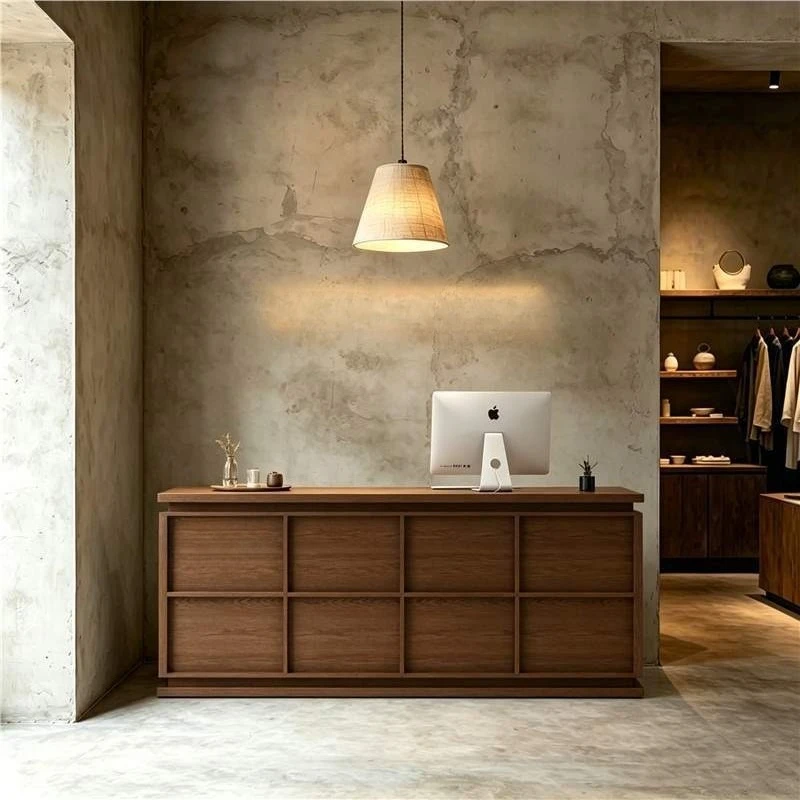 Medieval style women's clothing store bar, beauty salon checkout page B & B reception desk