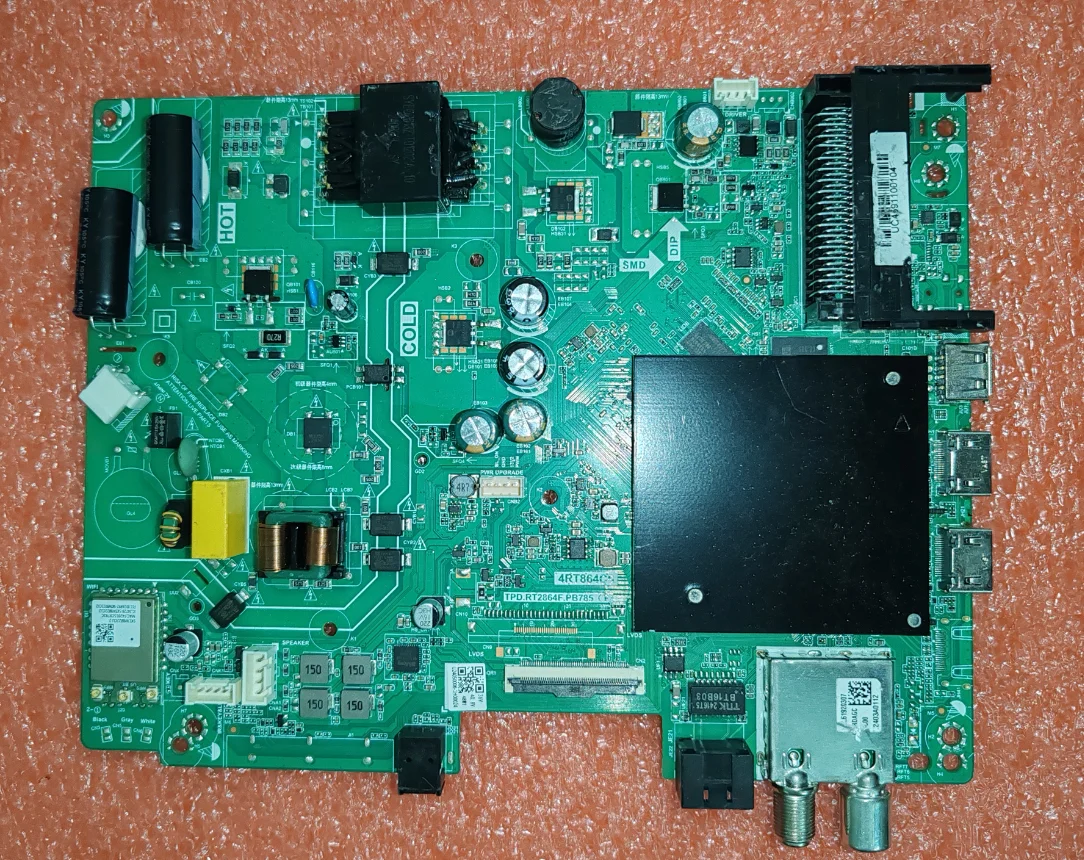 TPD.RT2864T.PB785(T)    4RT864C5 Three in one TV motherboard, physical photo, tested  FOR   36--42v  48w