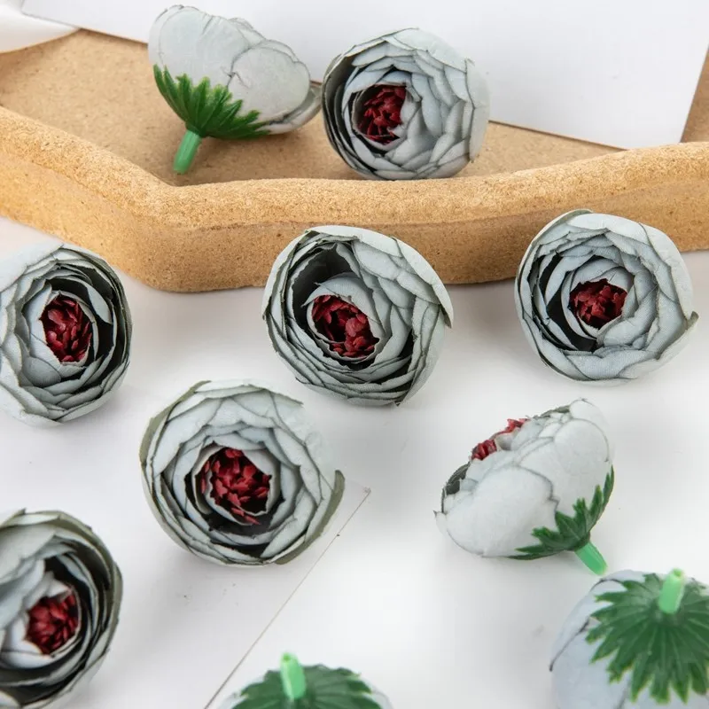 10 Stück Künstliche Blumen aus Seide, Teegarten-Rosen, Großhandel, Scrapbook, Heimdekoration, Girlande, Hochzeitsstrauß, DIY-Geschenk, Süßigkeitenbox – Detail 7