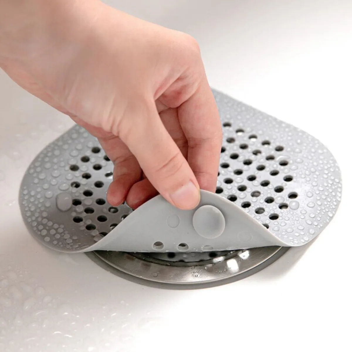 Shower Drain Plug Hair Catcher Stopper Kitchen Sink Strainer Sewer Silicone Bathroom Floor Bathtub Water Filter Home Accessories