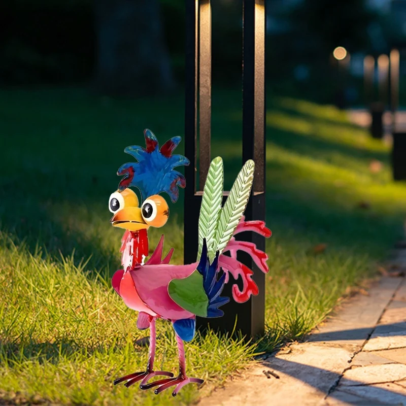 

Enjoy New 1Pc, Outdoor Strange Metal Rooster, Yard Metal Rooster Decoration, Rooster Decoration Garden Chicken Statue Outdoor