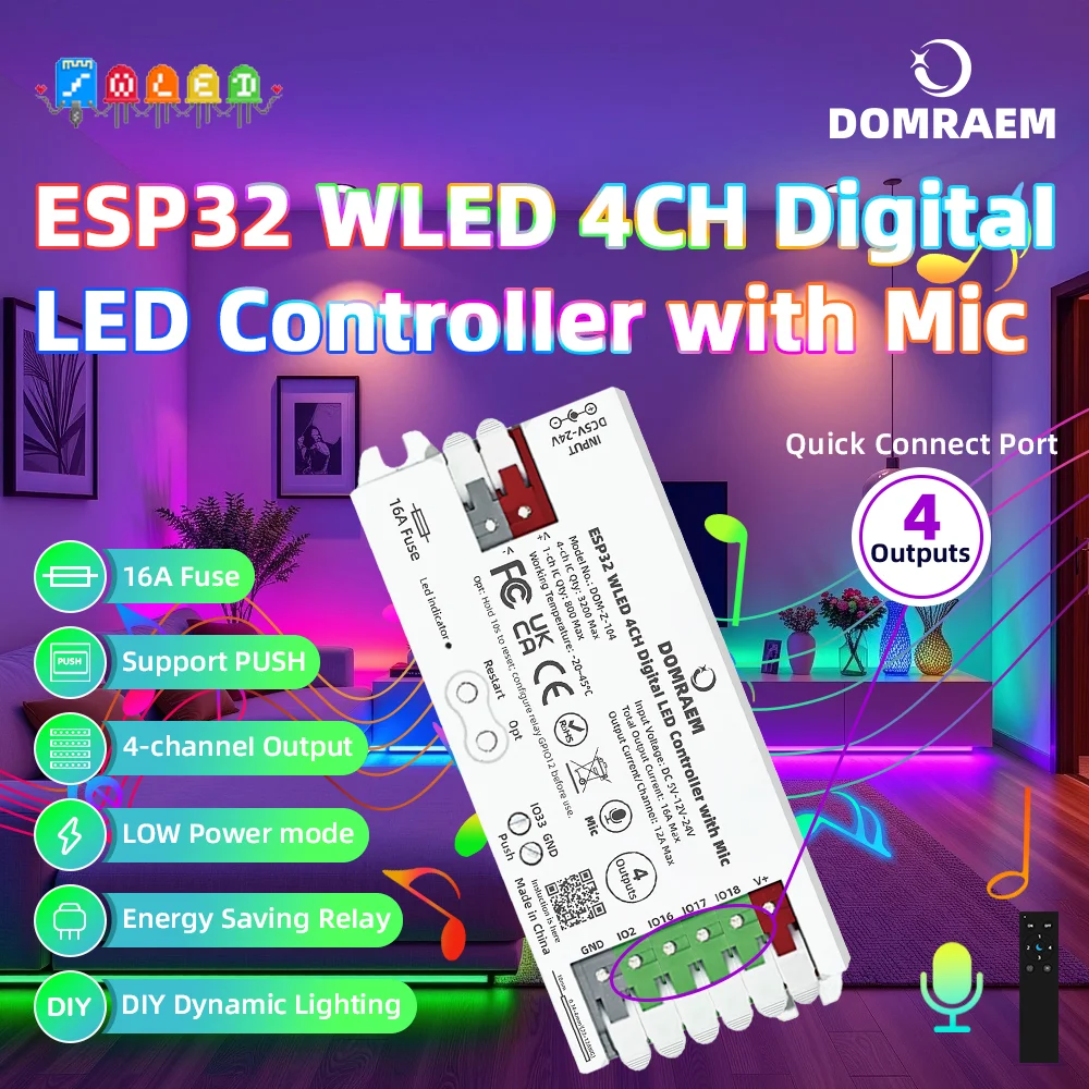 Domraem ESP32 4CH W…