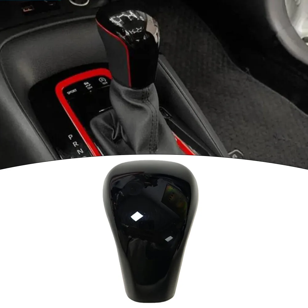Center Console Trim Shift Knob Cover Carbon Fiber Look Wear Resistant Finish For Toyota Land Cruiser 2021-2025
