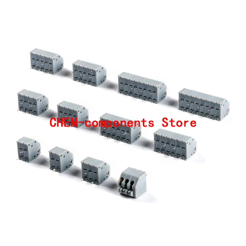 5pcs/lot KF250-3.5-2/3/4/5/6/8P double row in-line 3.5mm pitch spring type PCB terminal Plug