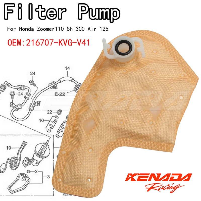 Fuel Pump Filter For Honda Zoomer110 Sh 300 Air 125