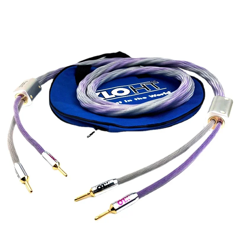 1pcs XLO Signature 3 Center Speaker Cable HiFi Audio Amplifier Speaker Cables Gilded Y Spade Plug / Banana Plug