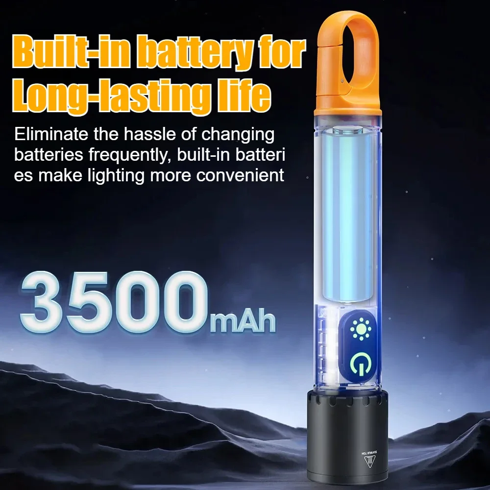 9 Modes LED Flashlight Powerful Zoom Camping Lantren Aluminum Alloy Torch Tactical Outdoor Light with Hooks USB Rechargeable