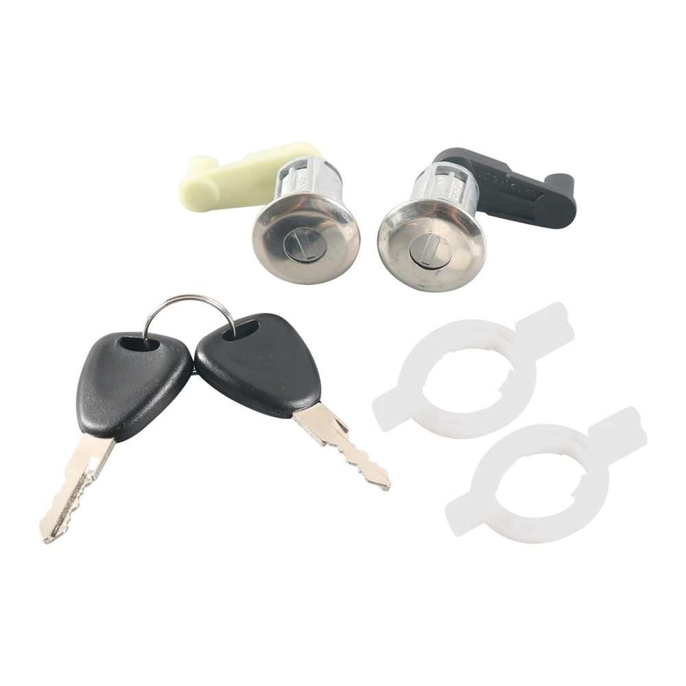 For Renault Left+Right Car Door Lock Barrel Cylinder with 2 Key for Renault Megane Scenic Clio Master OE 7701468981 7701468982