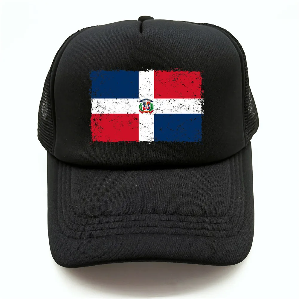 Dominican Republic Flag Baseball Cap Men and Women Cool Dominican Trucker Hat Summer Mesh Net Dad Caps Gift