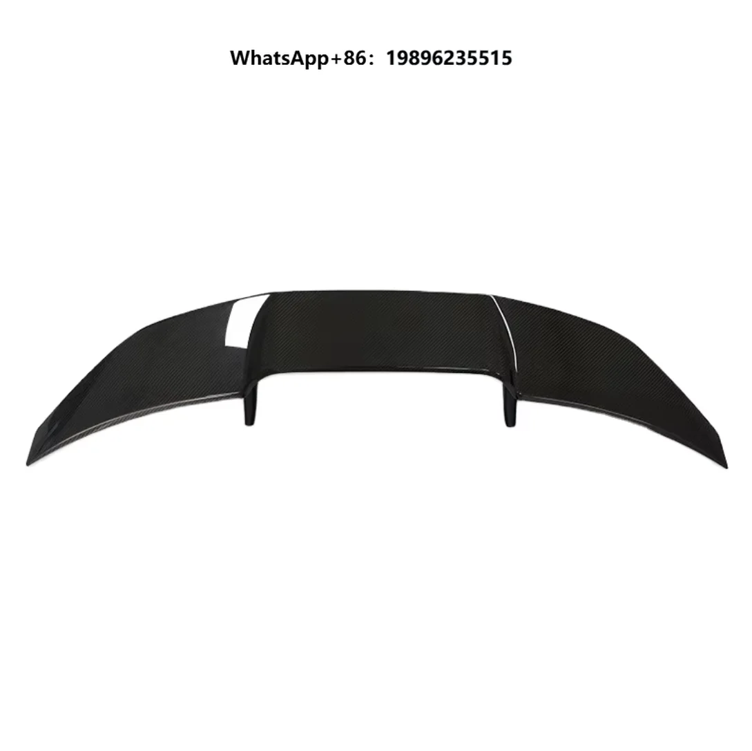Fits Auto Parts Rear Spoiler Carbon Fiber Gloss Black Modification Spoiler Bracket Rear Trunk Roof Wing Car Exterior
