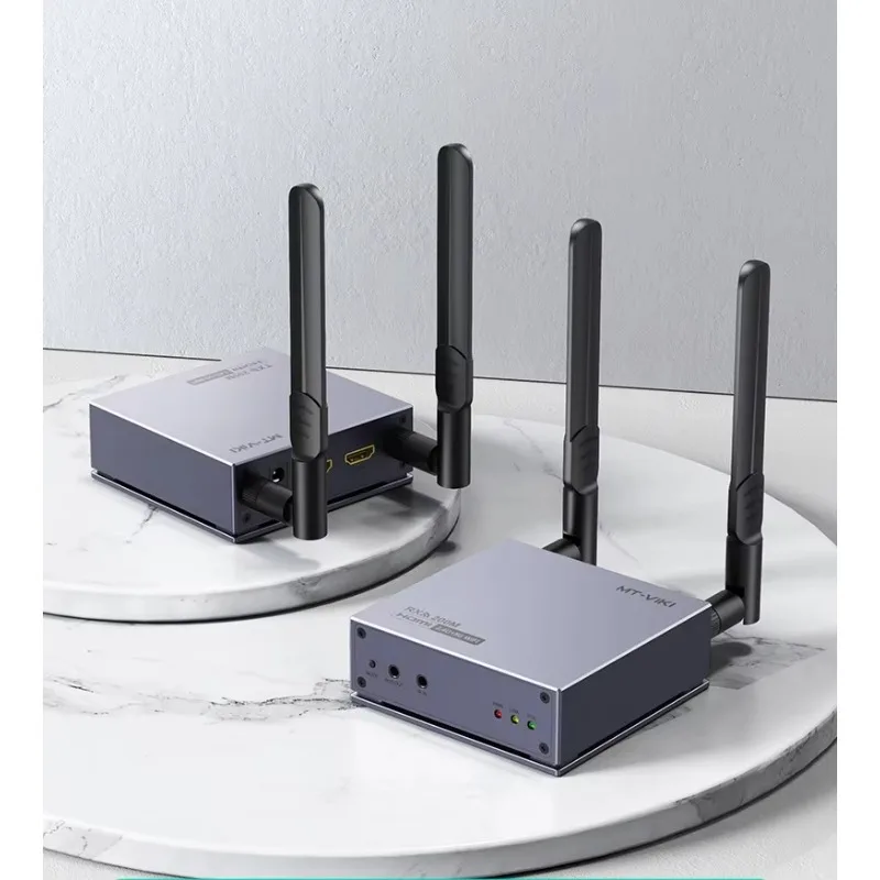 MT-VIKI 200m HDMI Wireless Transmitter and Receiver, Support Wifi 6 HDMI Wireless Extender1080p