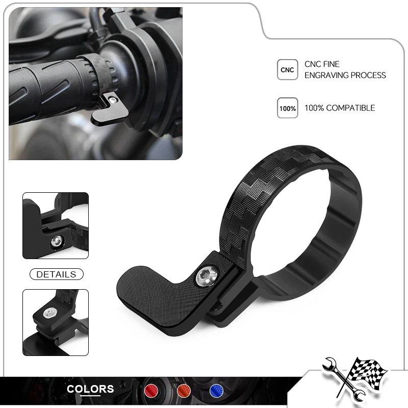 Universal Motorcycle handlebar Throttle Control Cruise Throttle Clip For QJMOTO CFMOTO Accessories Cruise Control