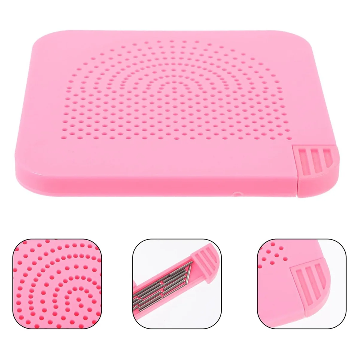 

A06K Бумажная доска для квиллинга Доска для квиллинга Инструмент для квиллинга Сетка для квиллинга Доска для шелушения с булавками Розовый