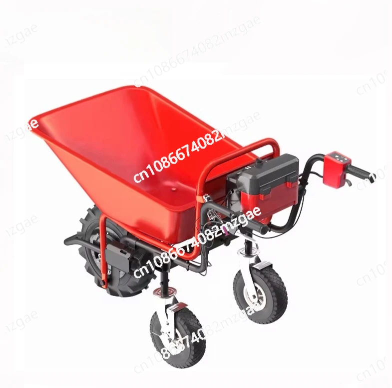 

Lithium battery four-wheel electric truck, stainless steel cargo transfer truck, trolley, agricultural belt wheel, lightweight