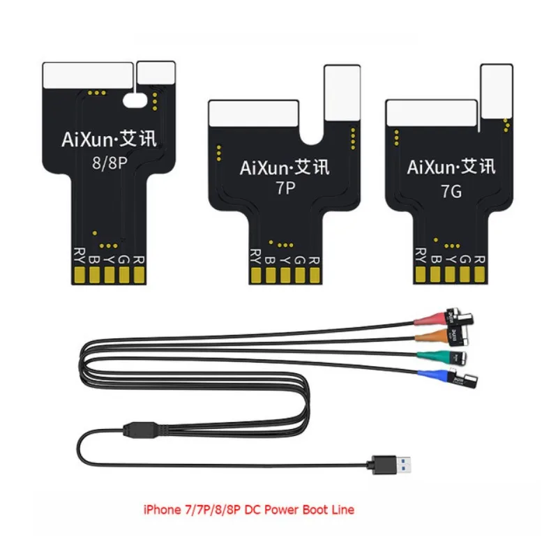 C AIXUN DC Power Boot Test Cable Mobile Phone Power Supply Control Test Line Compatible with 7 to 17 Series All Models Fit P2408