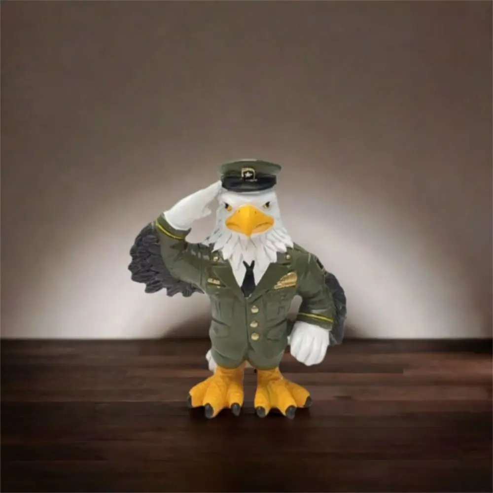 

Crafts Resin Eagle Ornament Art Cute Eagle Statue Waterproof Creative Miniatures Figurine Entrance