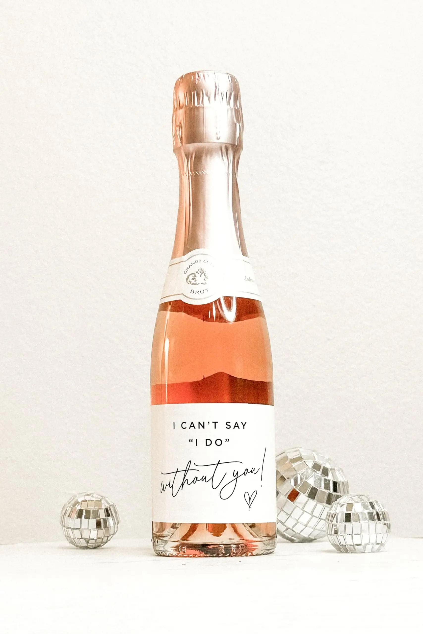 Bridesmaid Proposal Mini Champagne Labels - Set of 10 - Will You Be My Bridesmaid Box Gift Idea