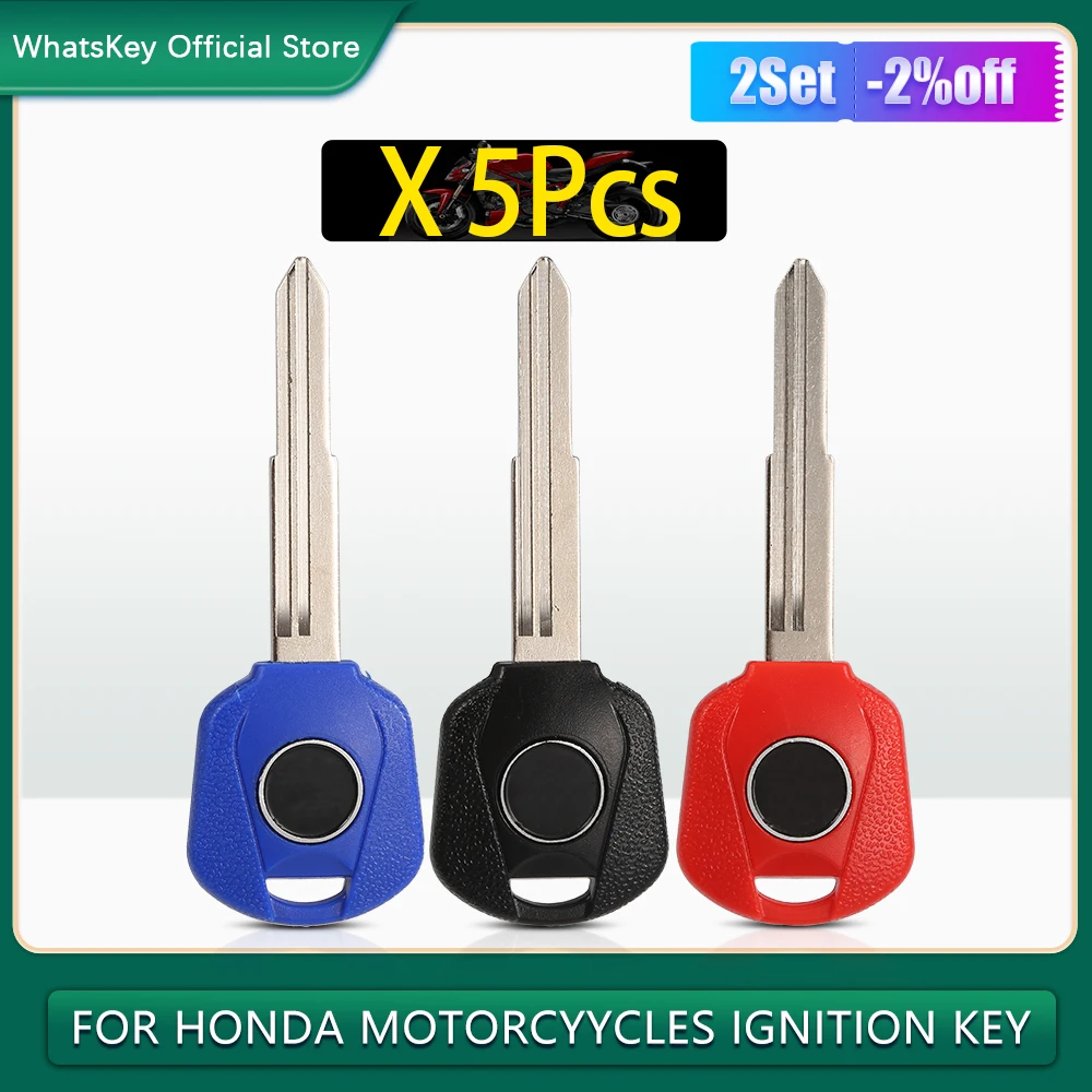 5Pcs Blank Motorcycle ignition Key For Honda CB600 CB800 CB1300 CBR600RR CBR893 CBR929 CBR1000RR CBR1000 CBR900RR