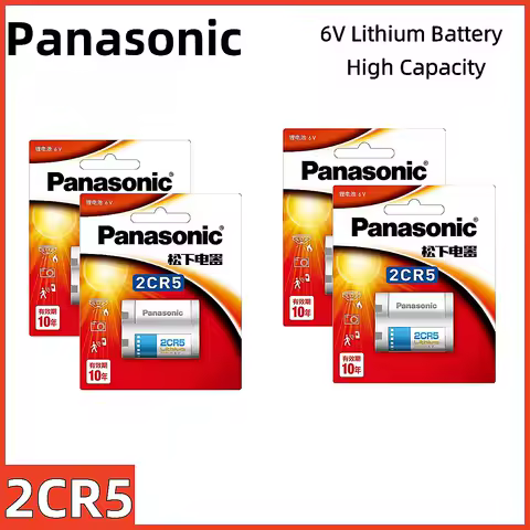 New Panasonic Original 2CR5 Lithium Battery 6V Camera 2CR5 Suitable for Canon EOS5 50 55 650 10QD Minolta 303si Film