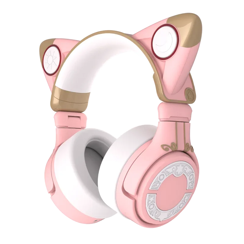 Cat Ears Headphone Head-Mounted Noise Reduction Bluetooth Wireless with Ear Microphone Cardcaptor Sakura Headphones