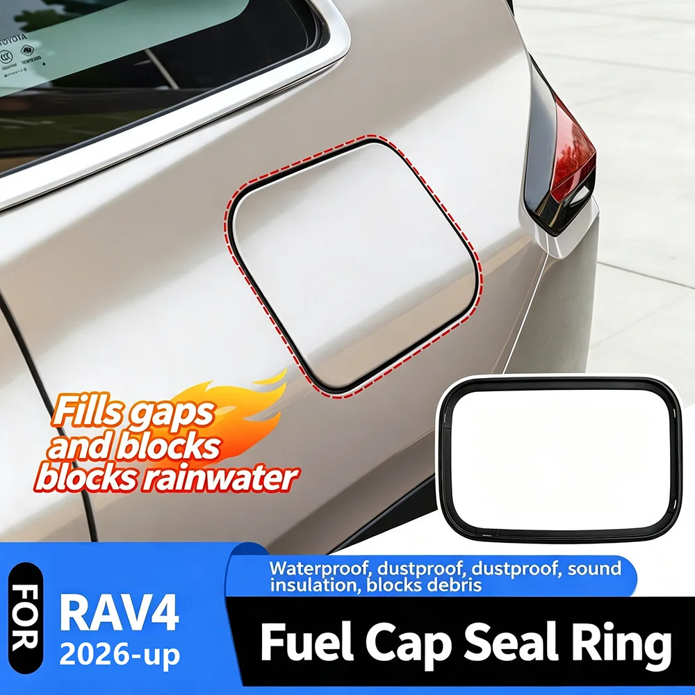 For Toyota RAV4 2026 2027 2028 Premium Fuel Tank Cap Sealing Gasket Black Gas Cap Seal Ring Car Exterior Accessories
