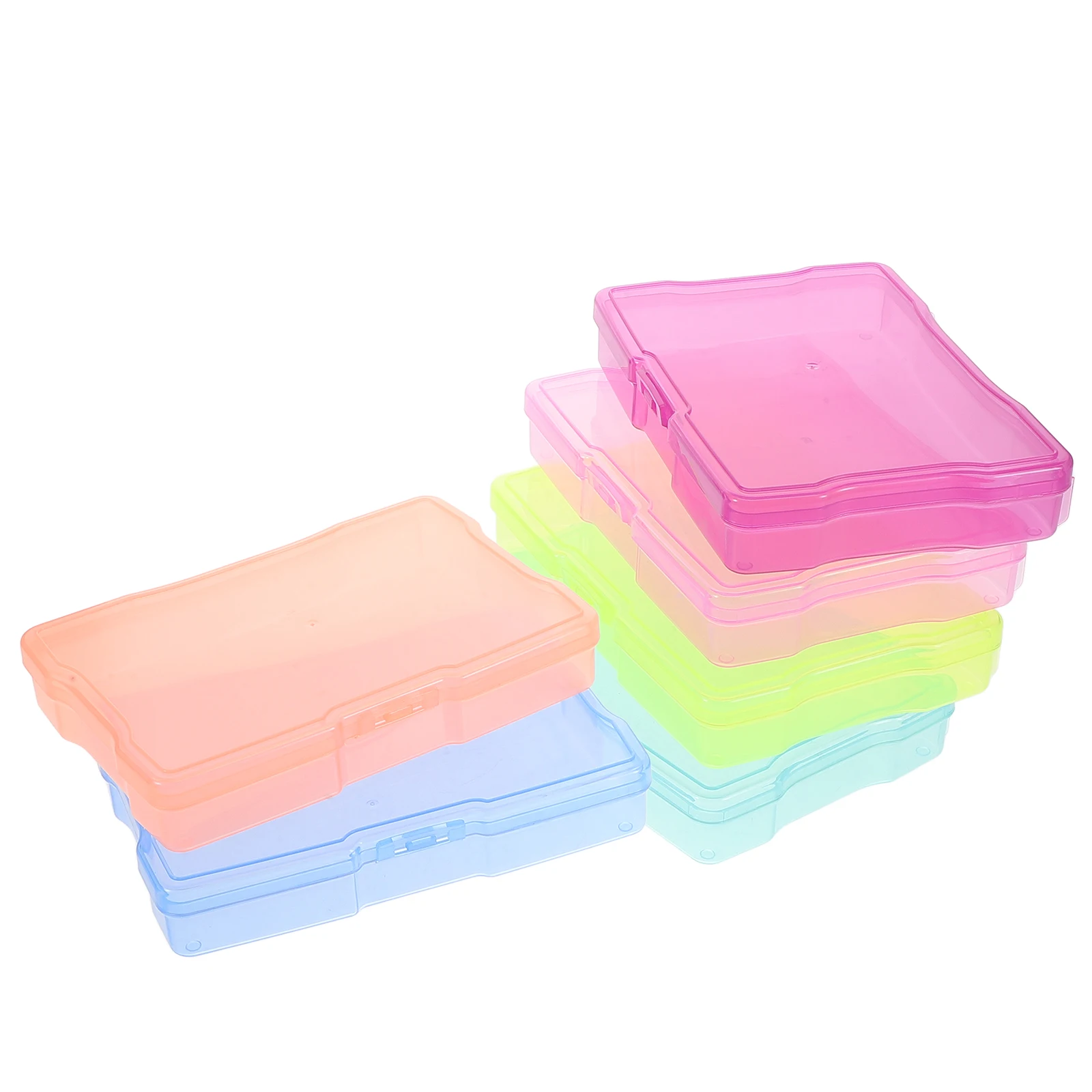 

Storage Box 4x6 Inch Photo Organizer Cards Container Household Photo Case Postcards Box Multi-functional Container Small Objects