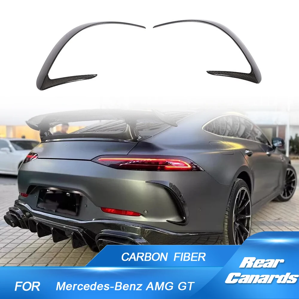 

Carbon Fiber Car Rear Bumper Air Vent Covers Trims For Mercedes-Benz AMG GT 43 50 53 Sedan 4 Door 2019 2020 Rear Bumper Canards